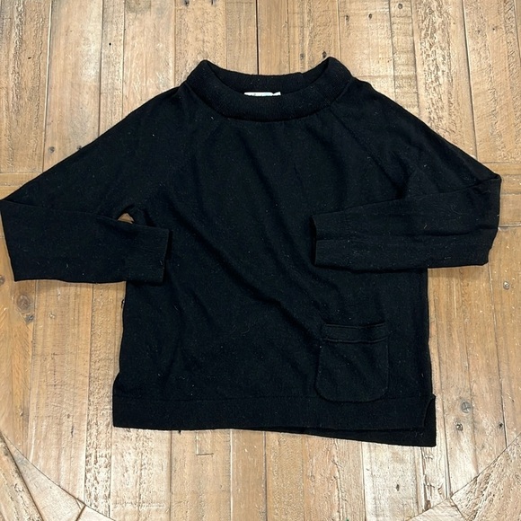 Boden black wool cashmere blend mock neck pullovers sweater - Picture 1 of 7